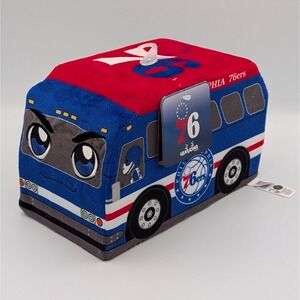 Philadelphia 76ers Team Bus Kuricha Plush Bleacher Creatures NBA K8-NBP-76R-BUS